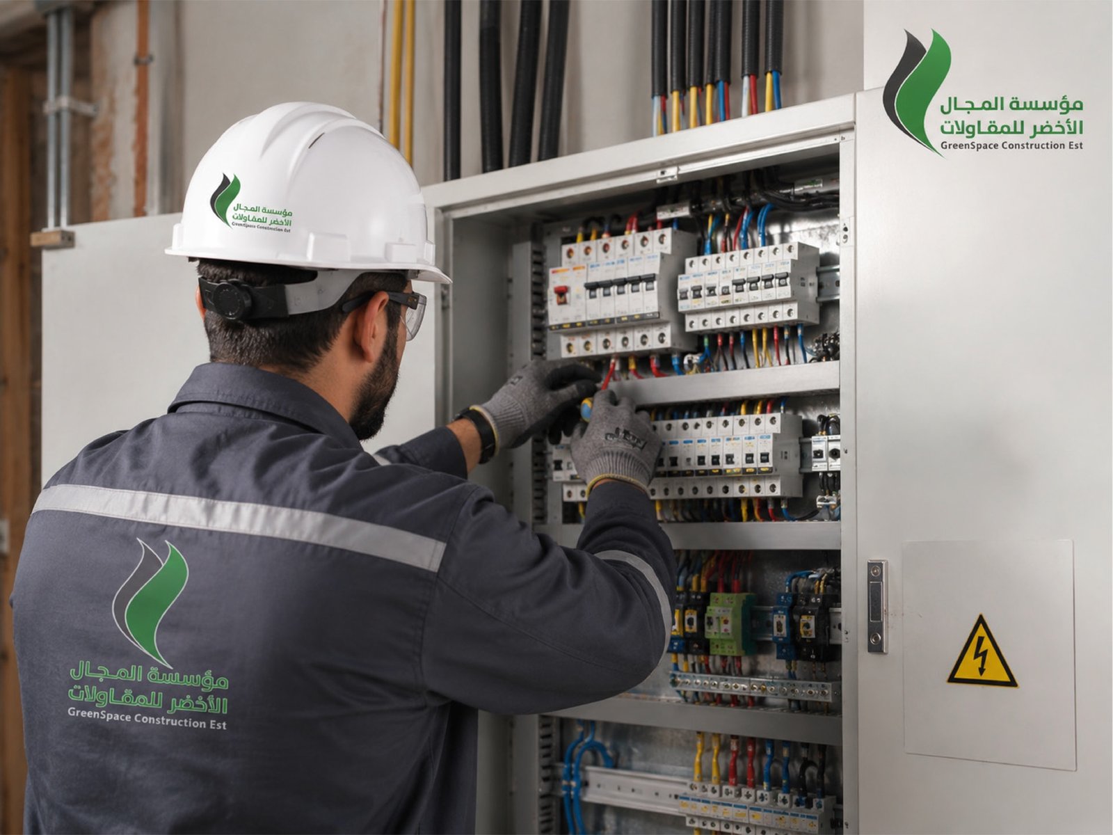 الأعمال الكهربائية — أعمال المجال الأخضر / Electrical works — GreenSpace works