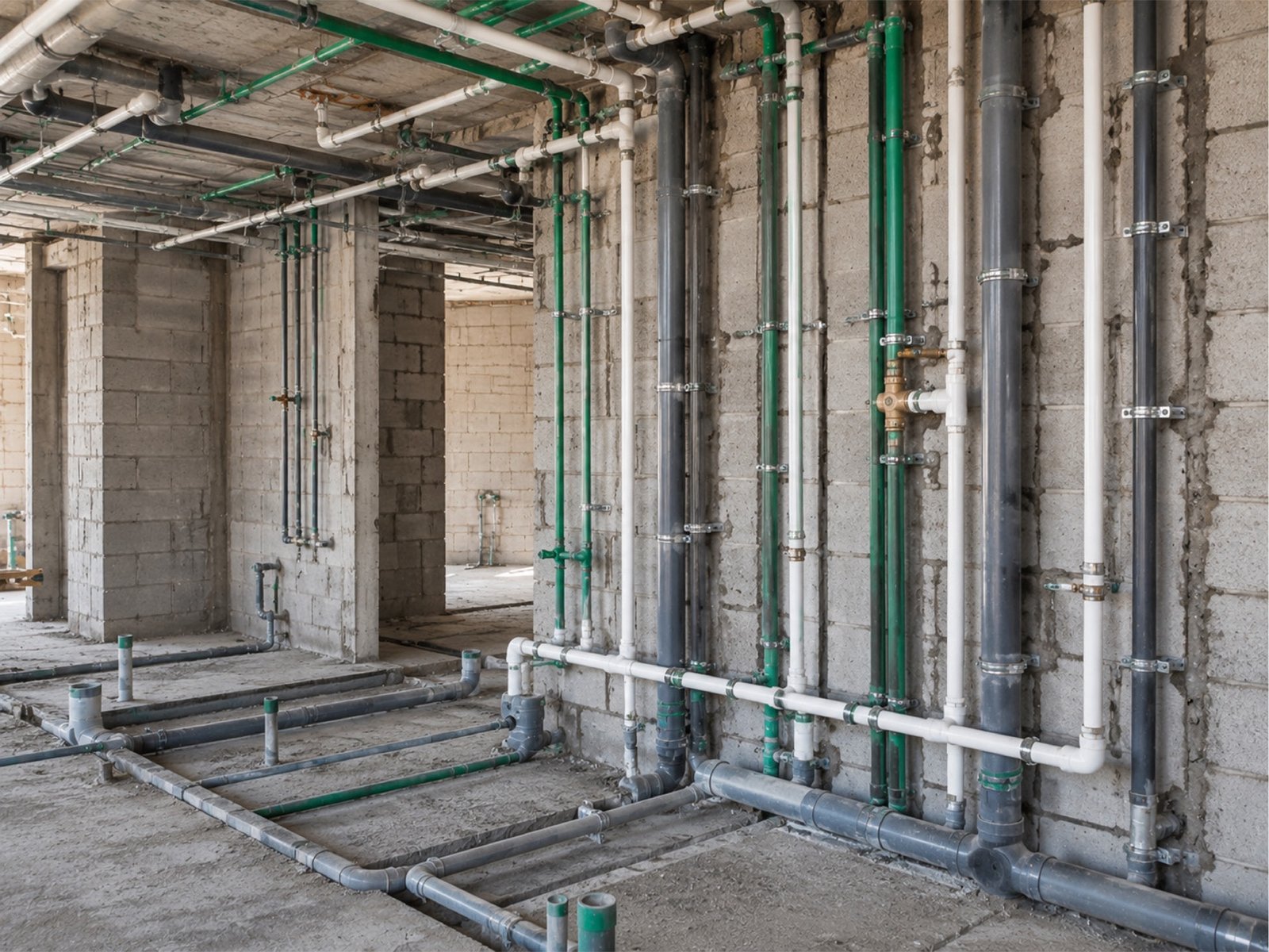 أعمال السباكة — أعمال المجال الأخضر / Plumbing works — GreenSpace works