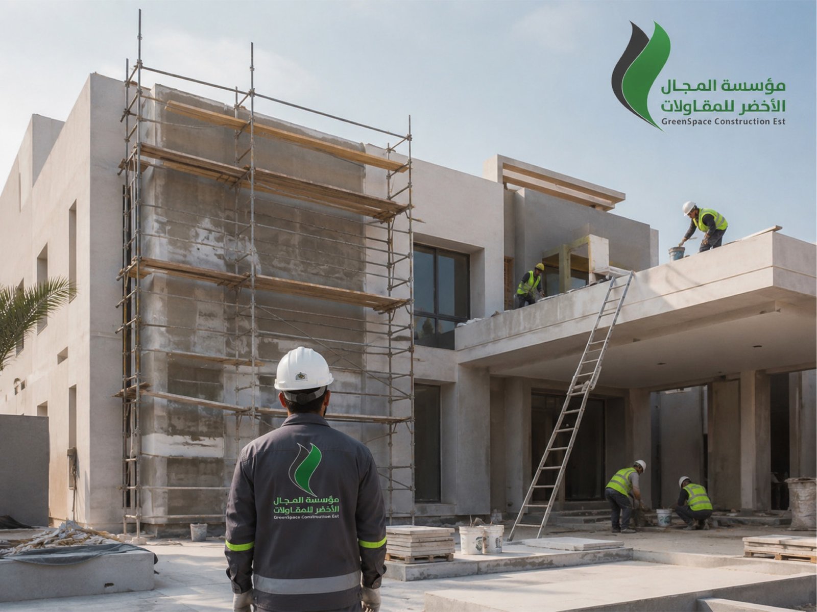 إنشاء وترميم المباني — أعمال المجال الأخضر / Building construction & renovation — GreenSpace works